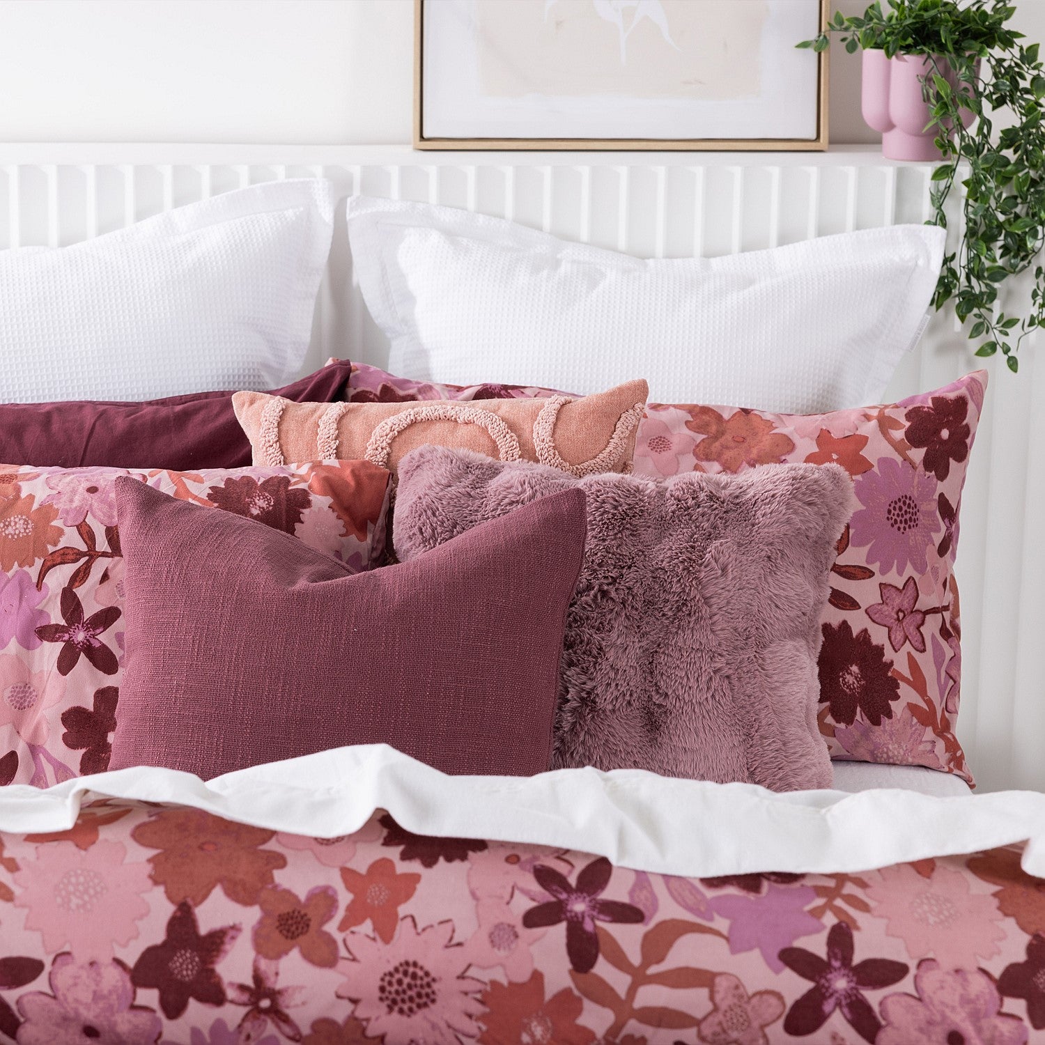 Hometones Maria Brushed Microflannel Duvet Cover Set