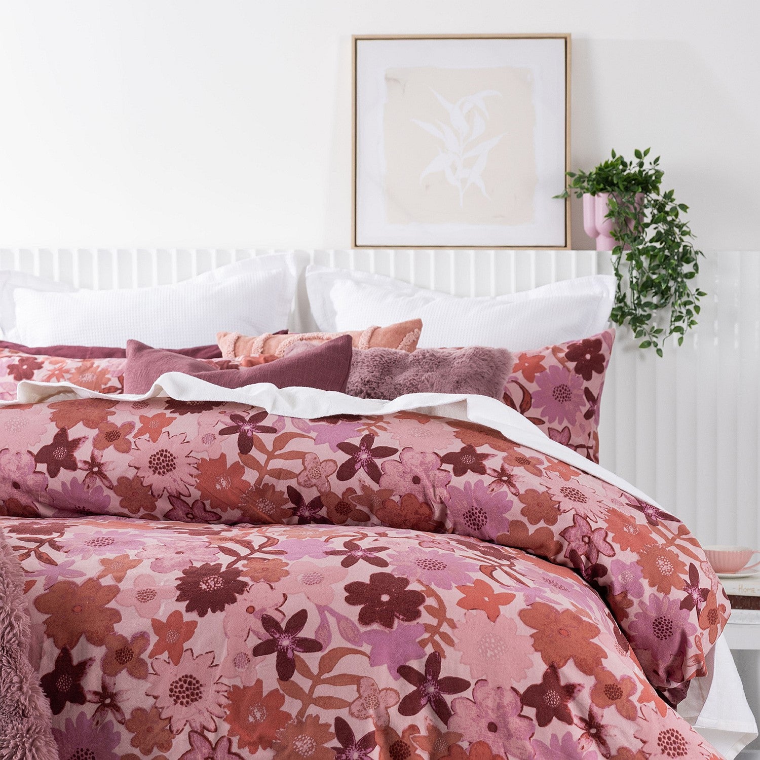 Hometones Maria Brushed Microflannel Duvet Cover Set