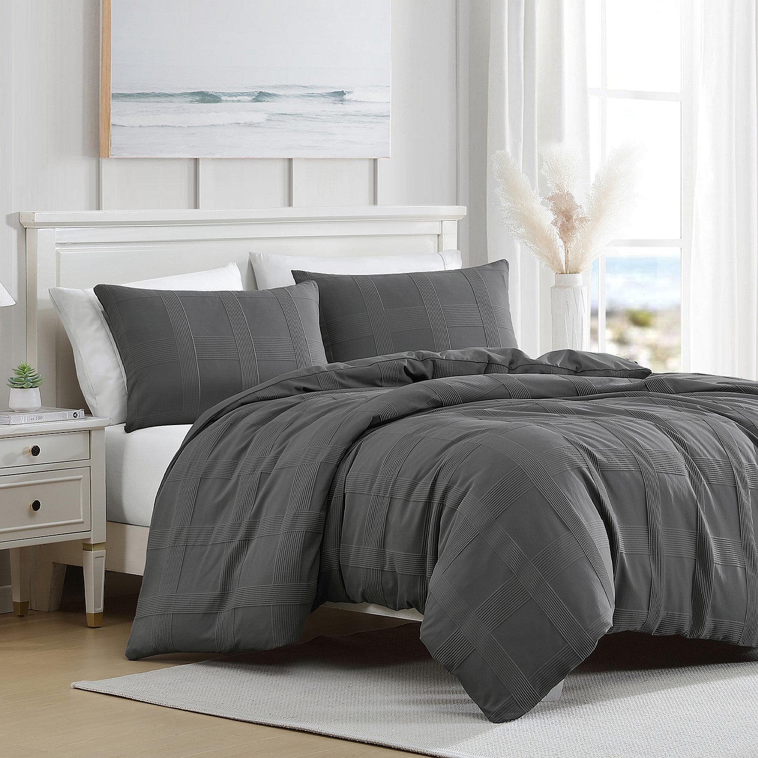 Hometones Bernie Textured Duvet Cover Set