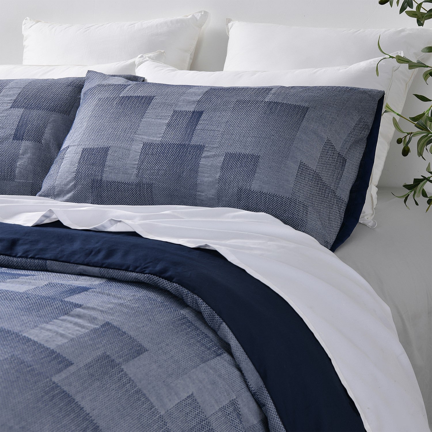 Baker St Linen Cedric Cotton Duvet Cover Set