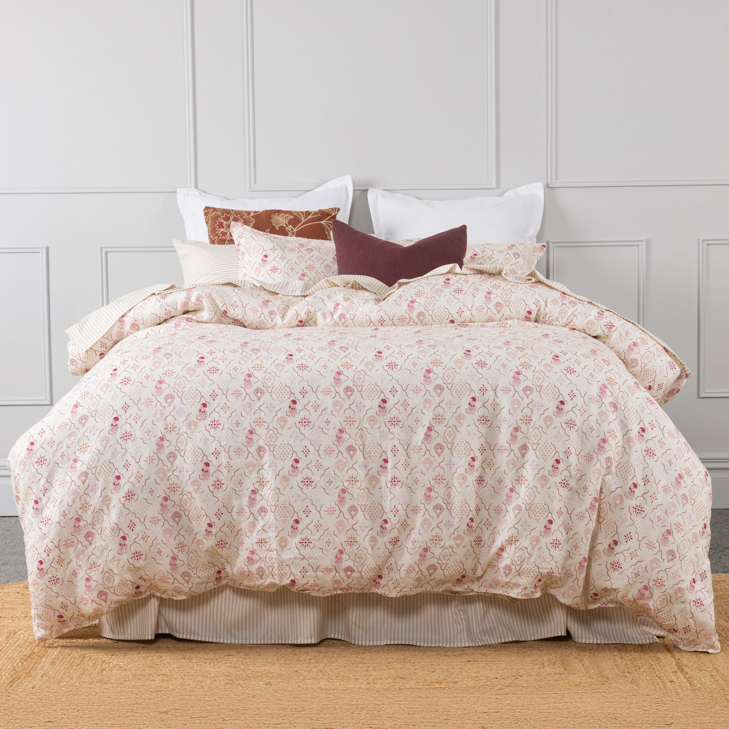 Amparo Veronica 100% French Flax Linen Duvet Cover Set