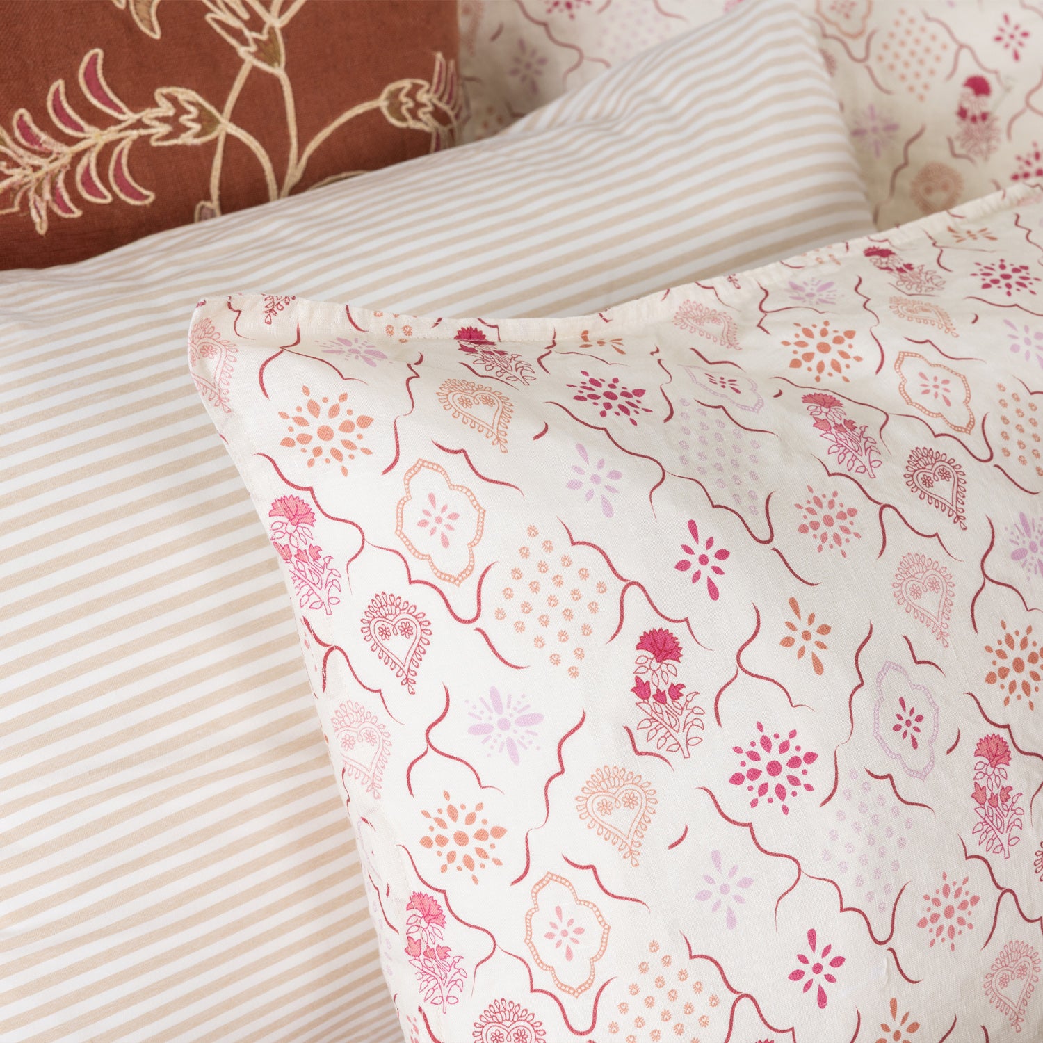 Amparo Veronica 100% French Flax Linen Duvet Cover Set