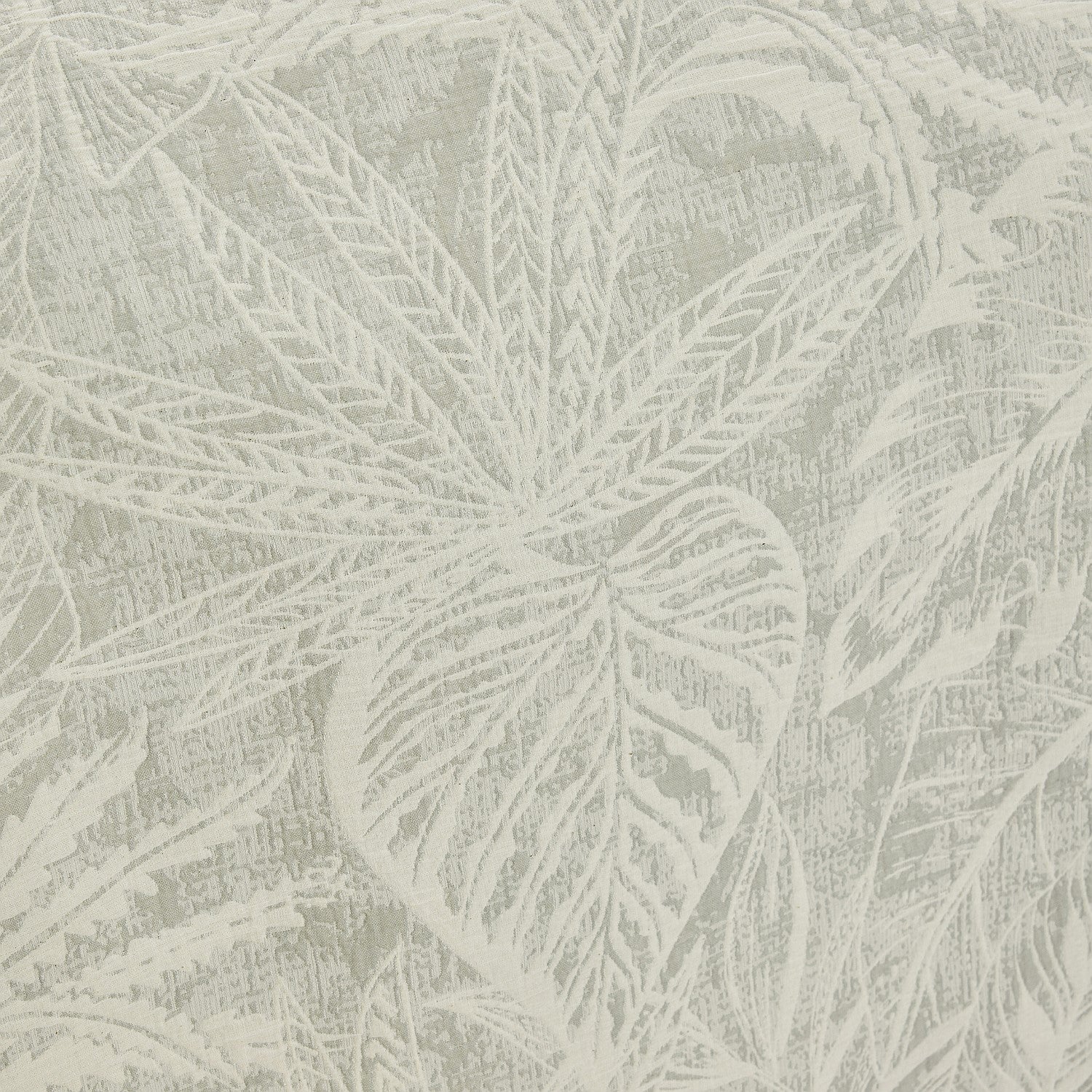 Textured wallpaper with leaf pattern on a light gray background