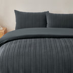 Baker St. Linen Tristan Cotton Jacquard Duvet Cover Set