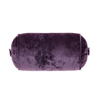 Fieldcrest Luxe Velvet Deep Plum Neck Roll Cushion
