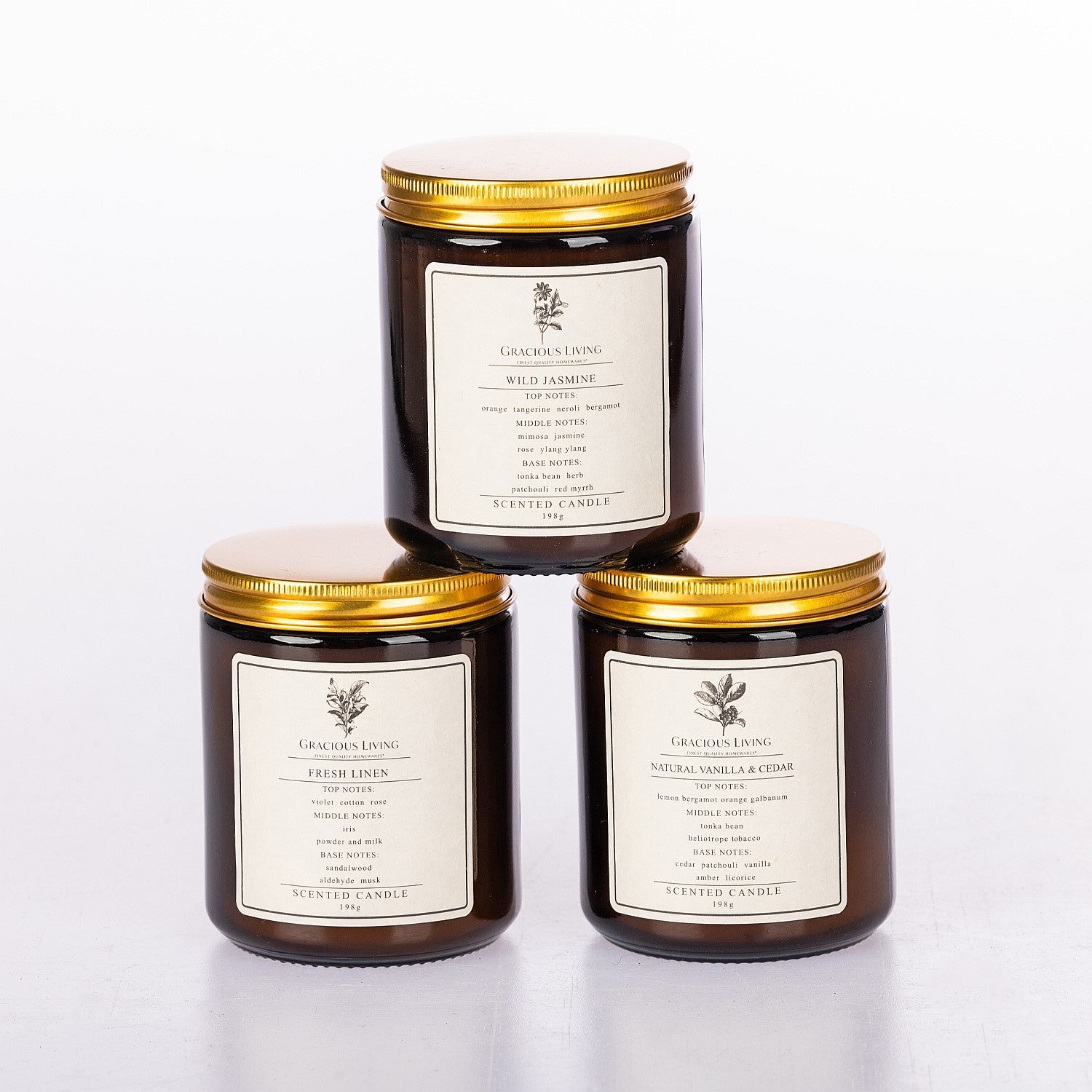 Gracious Living Scented Candle 198g