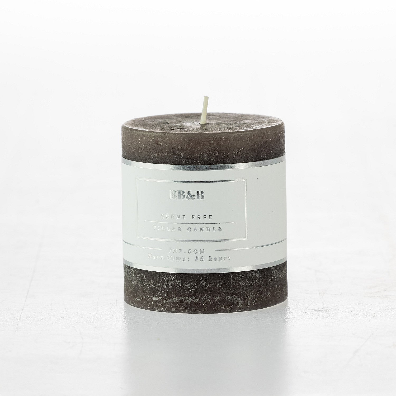 bb&b Scent Free 7.5cm Pillar Candle
