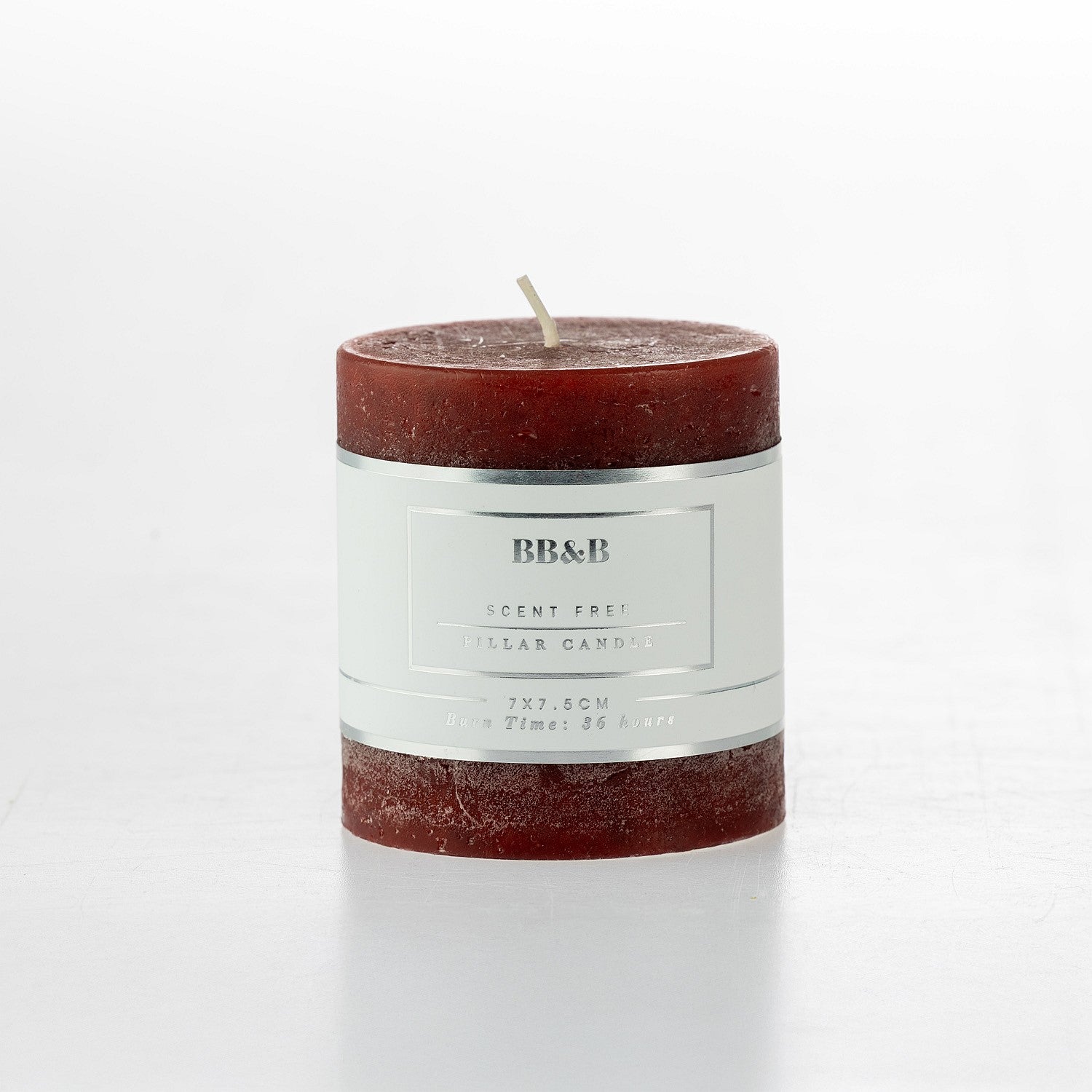 bb&b Scent Free 7.5cm Pillar Candle