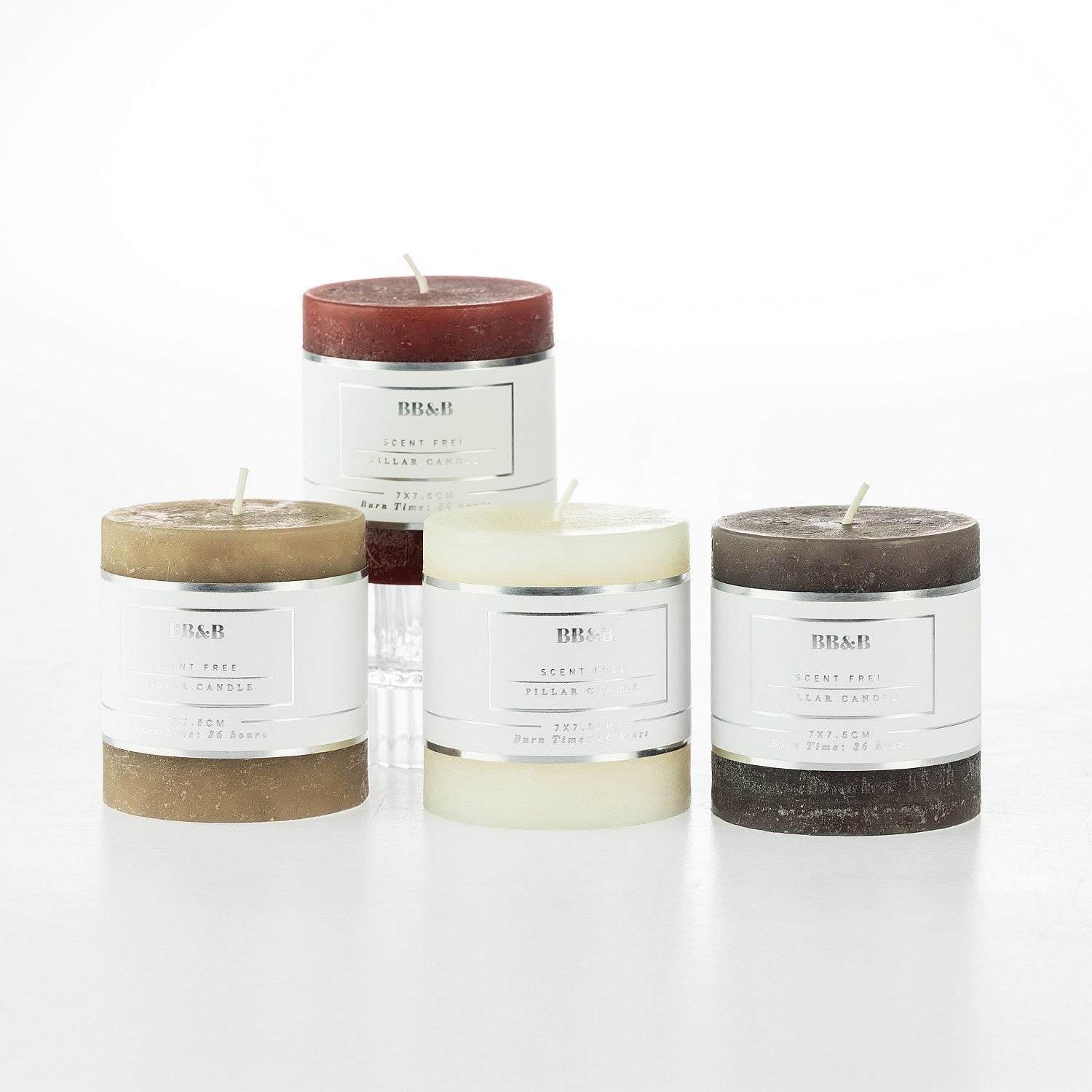bb&b Scent Free 7.5cm Pillar Candle