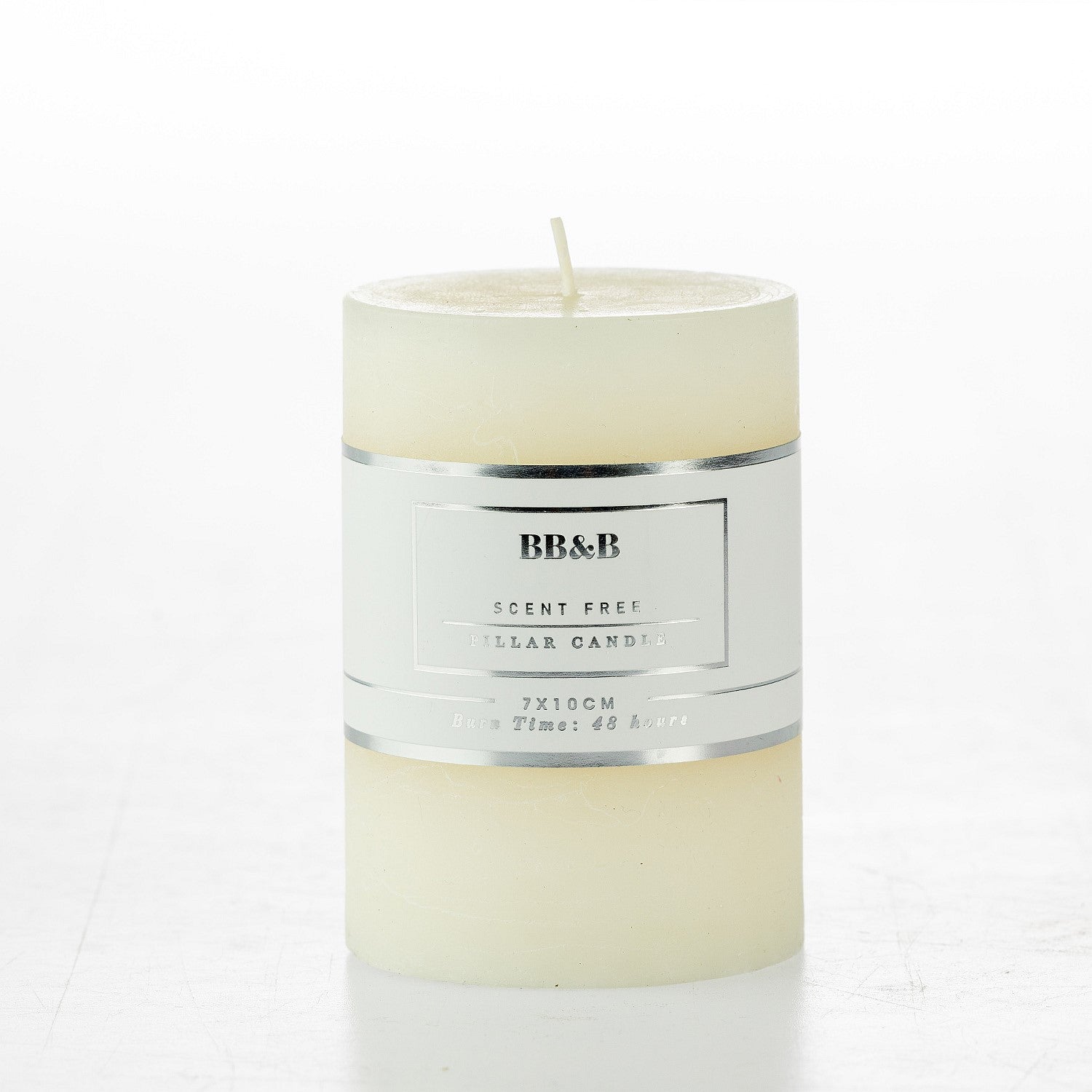 bb&b Scent Free 10cm Pillar Candle