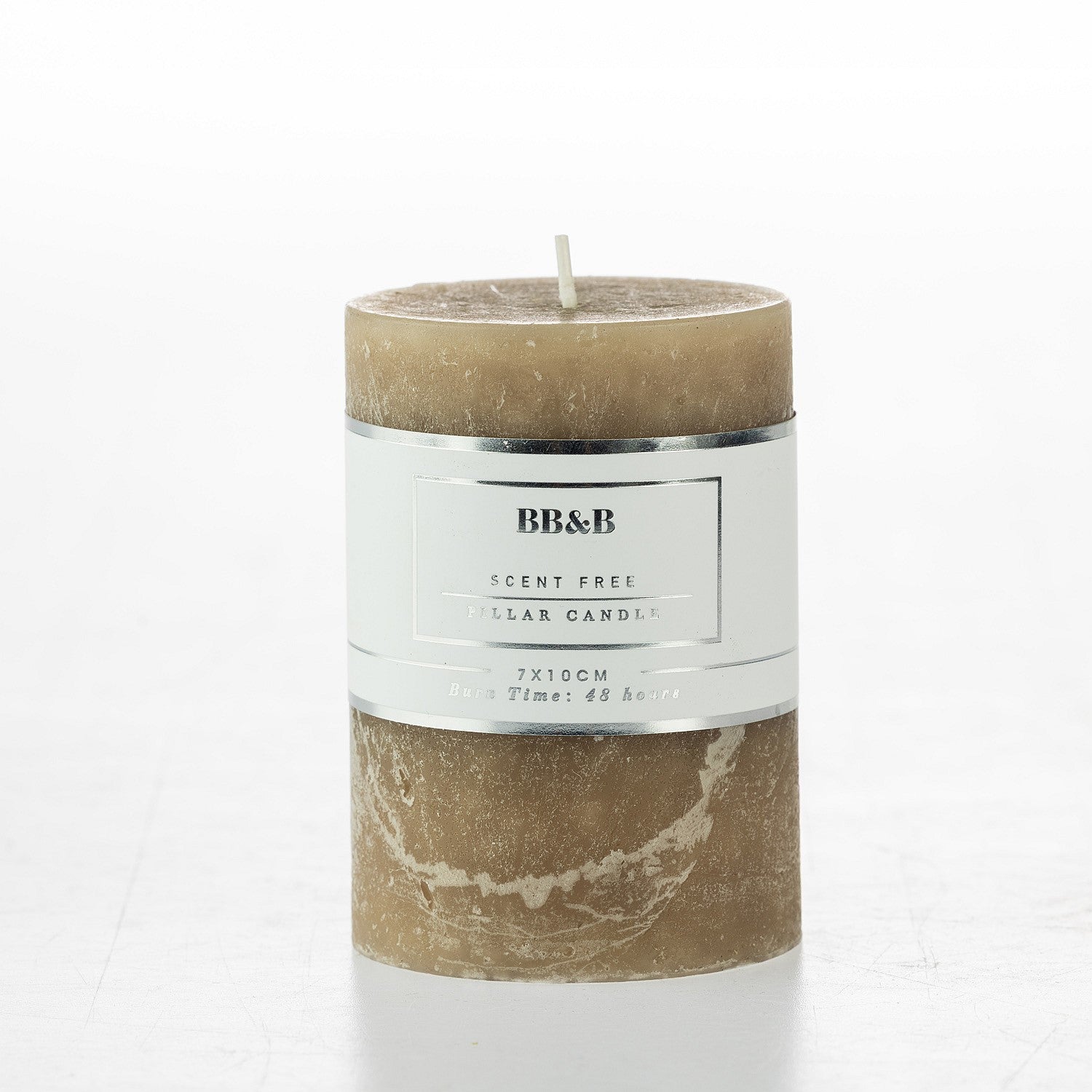 bb&b Scent Free 10cm Pillar Candle