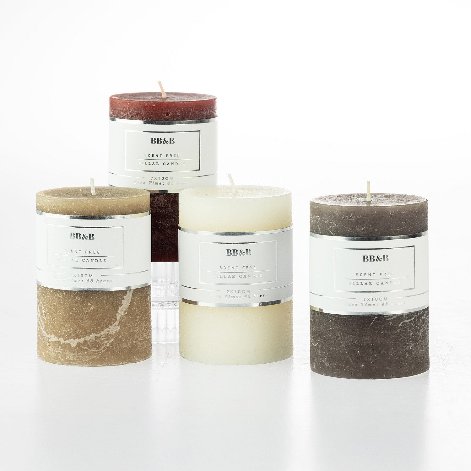 bb&b Scent Free 10cm Pillar Candle