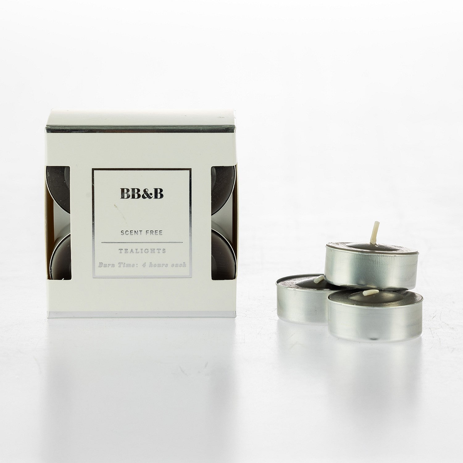 bb&b Scent Free Set of 12 Tealight Candles