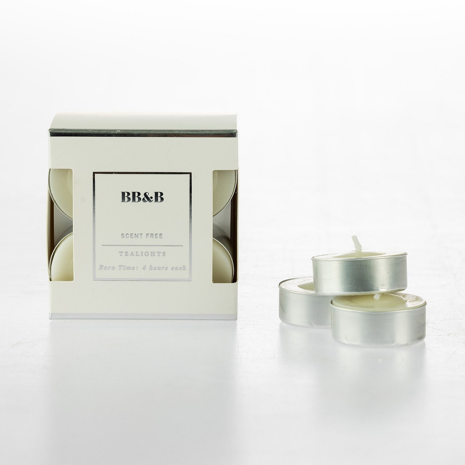 bb&b Scent Free Set of 12 Tealight Candles