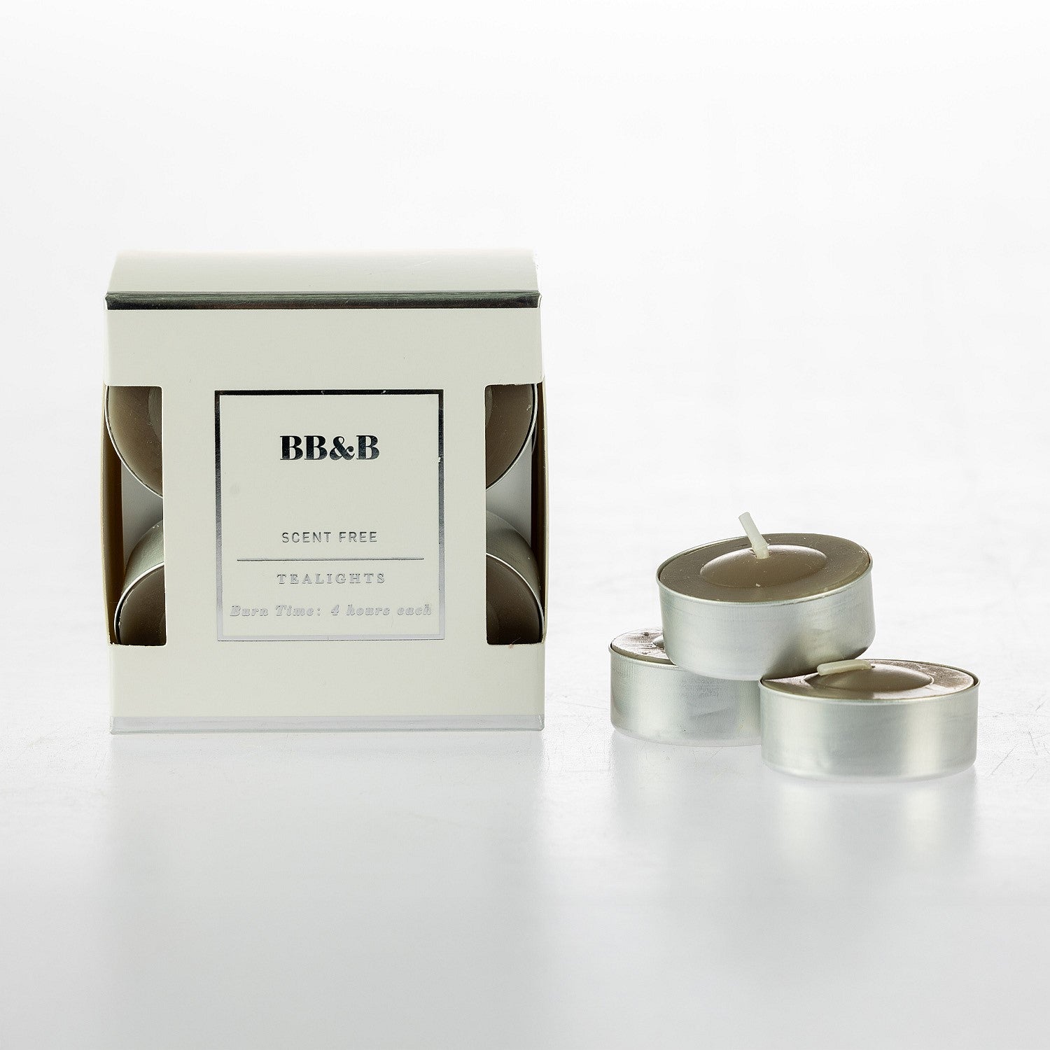 bb&b Scent Free Set of 12 Tealight Candles
