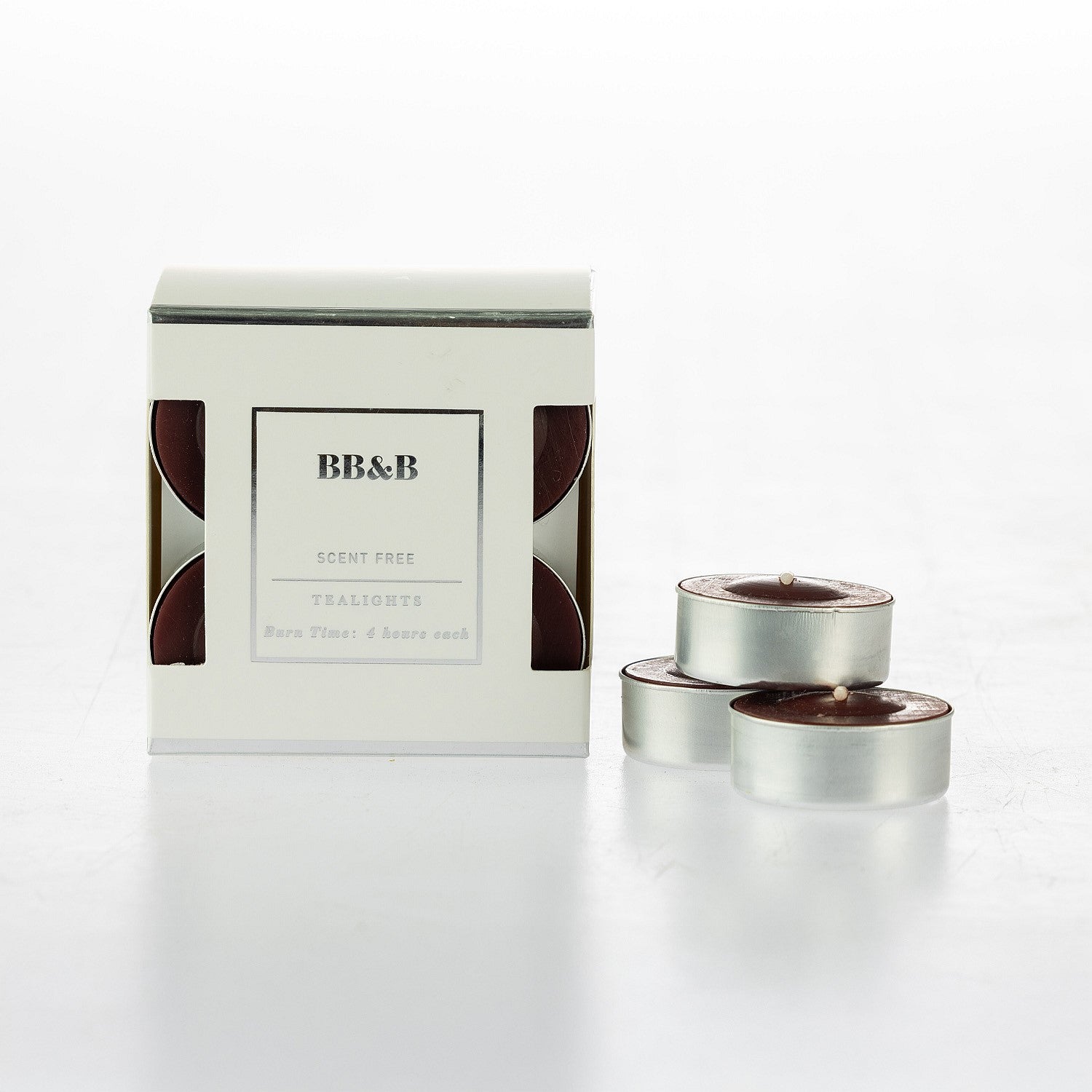 bb&b Scent Free Set of 12 Tealight Candles