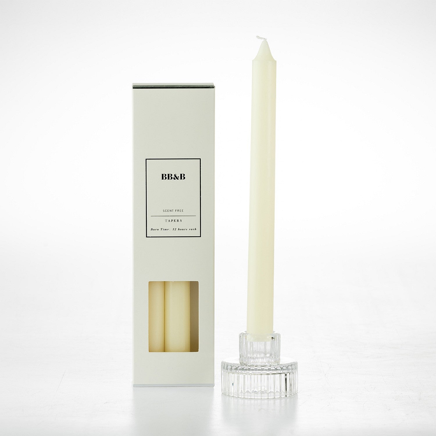 bb&b Scent Free Set of 6 Tapered Candles