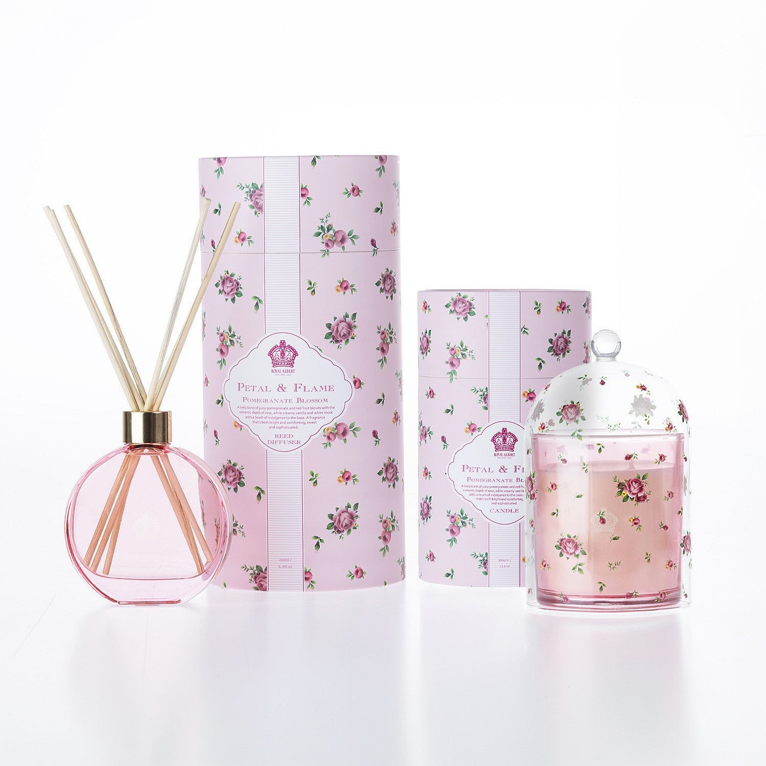 Royal Albert Petal & Flame Pomegranate Blossom 200ml Diffuser