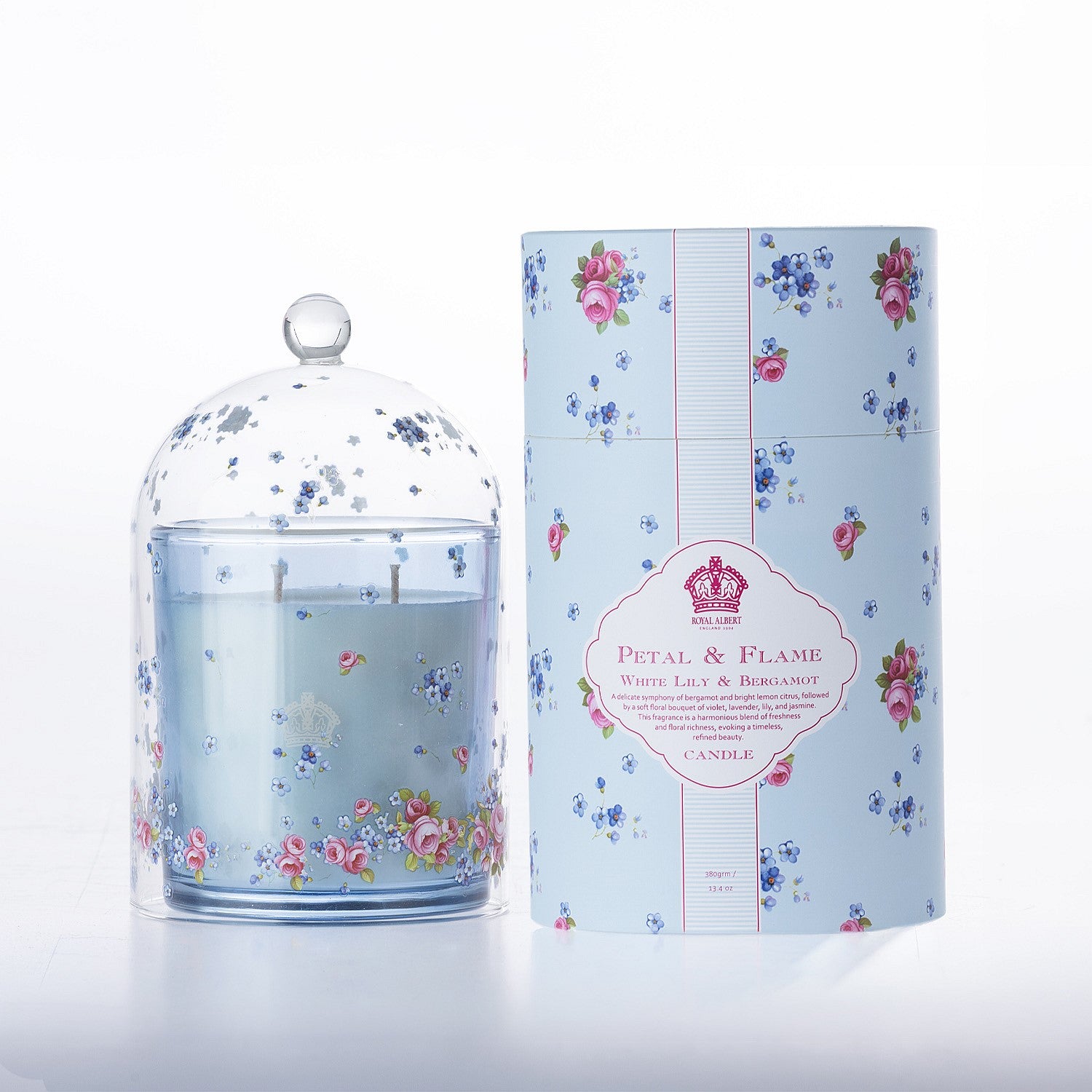 Royal Albert Petal & Flame Lily & Bergamont Candle 380g