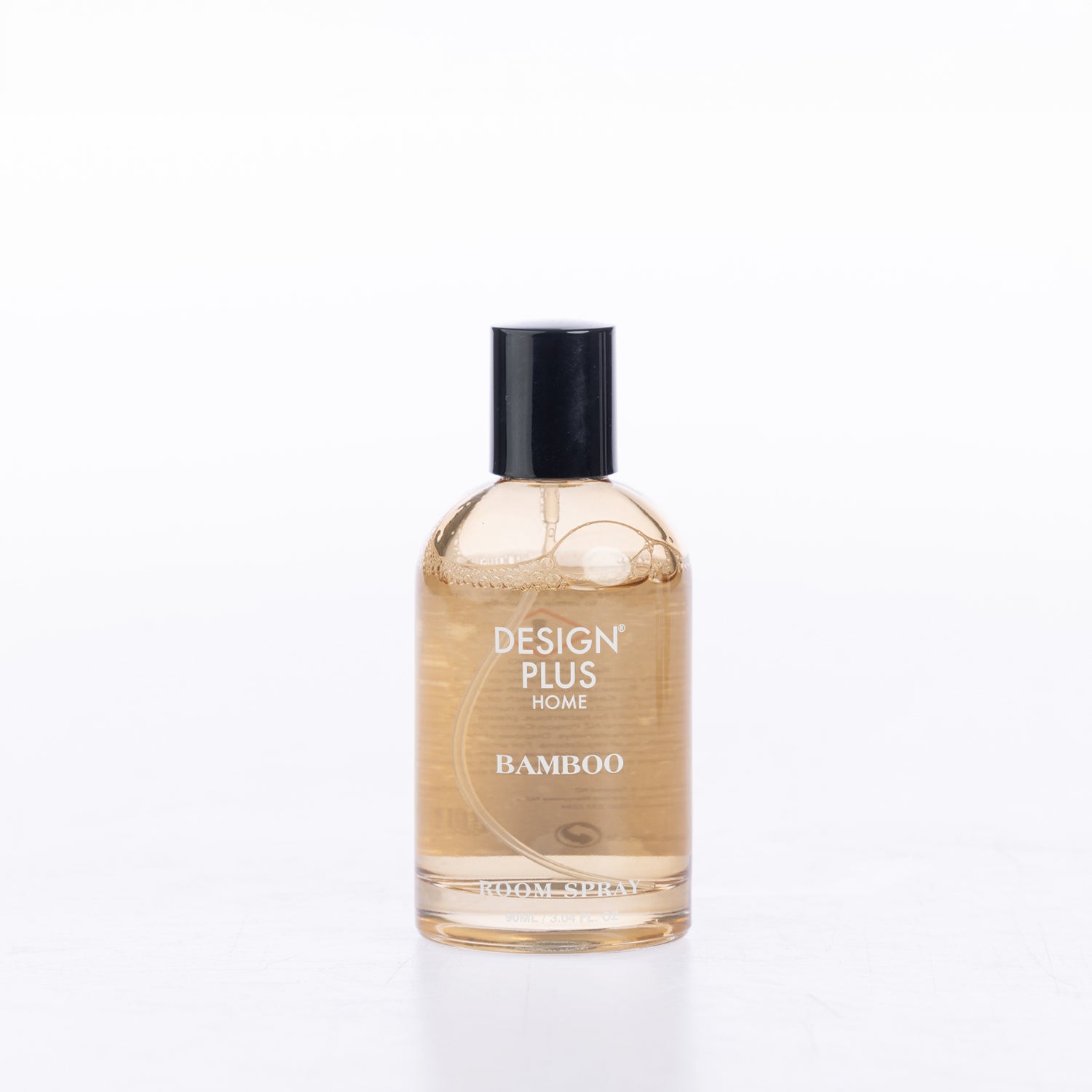 Design Plus Room Spray 90ml in Bamboo, presented in a compact spray bottle with coordinating label and black cap.