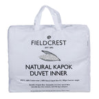 Fieldcrest Natural Kapok Duvet Inner in white packaging on a white background