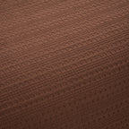 Close-up of the Design Plus August Cotton Waffle Duvet Cover Set in brick, showcasing the textured waffle weave fabric and rich red brick colour.