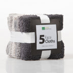 Home Essentials Face Cloth Value 5 Pack Multi