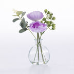 Design Plus Ranunculus Eucalyptus in Glass Vase