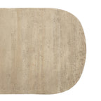 Cove Cement Look Oval Coffee Table Natural