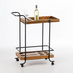 Design Republique Blanc Wine Bar Cart