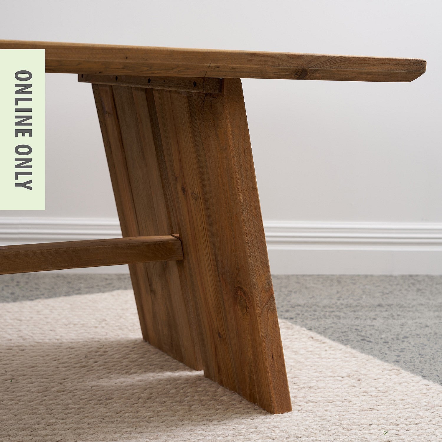 Ecoanthology Recycled Pine Trestle Table