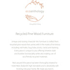 Ecoanthology Recycled Pine Trestle Table
