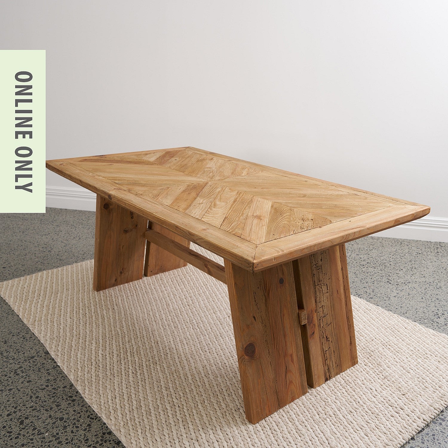 Ecoanthology Recycled Pine Trestle Table