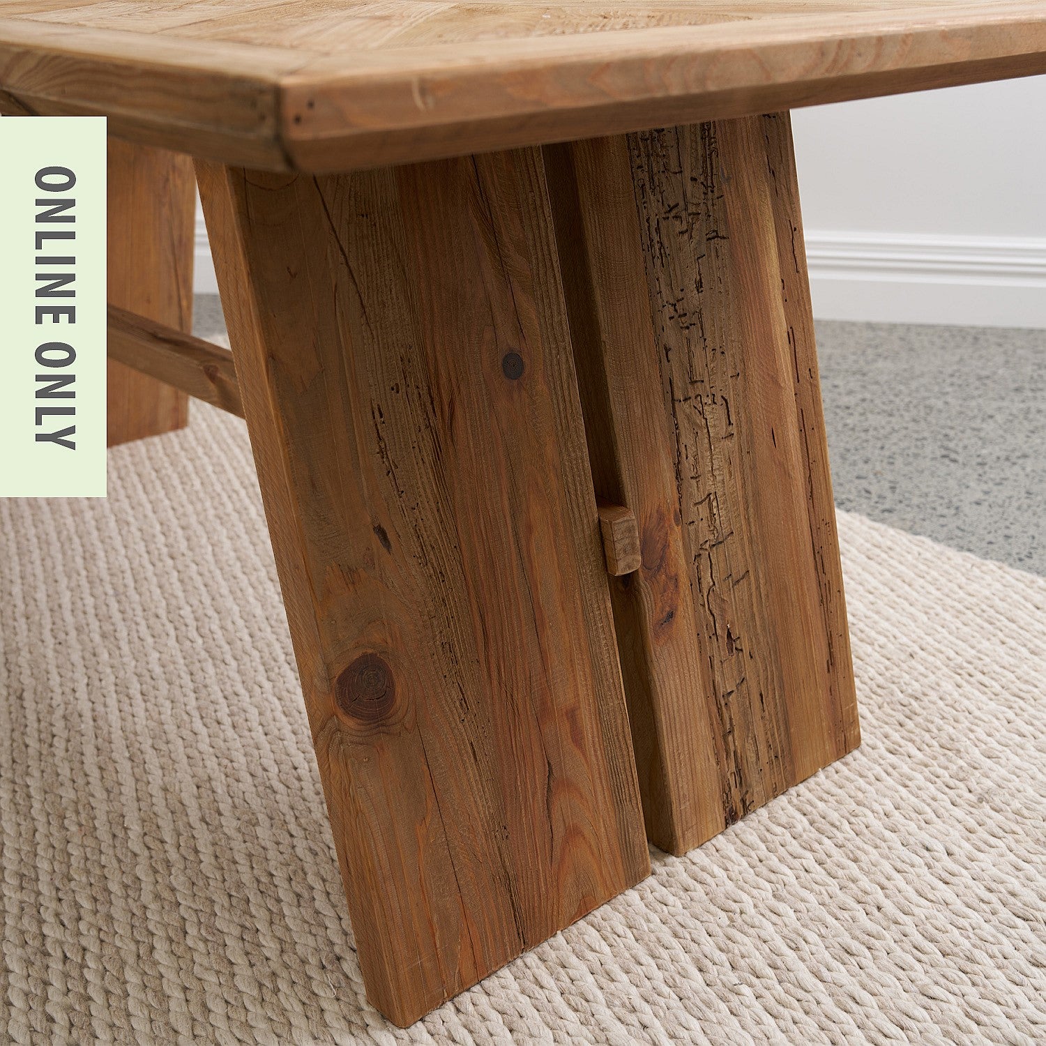 Ecoanthology Recycled Pine Trestle Table