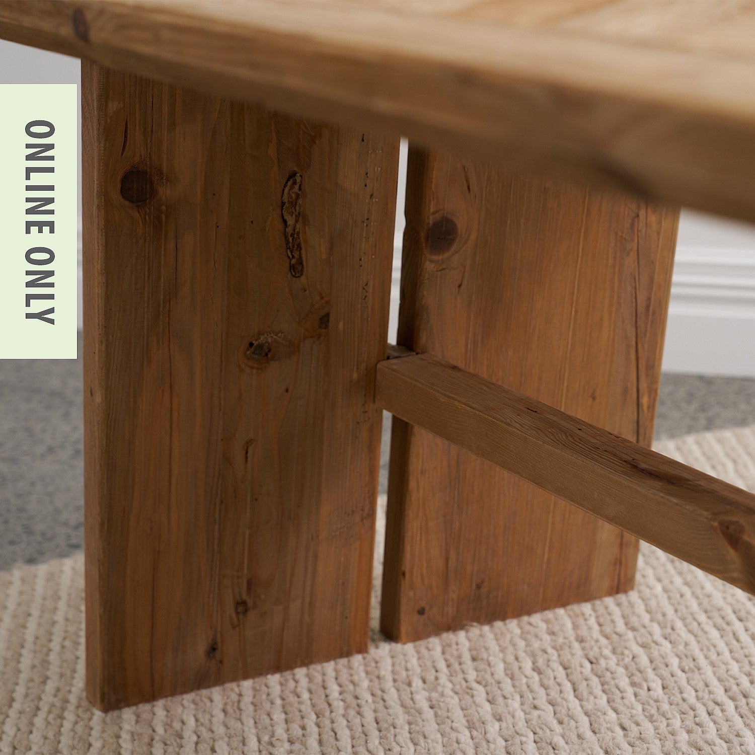 Ecoanthology Recycled Pine Trestle Table