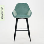 Design Republique Clara Velvet Bar Stool