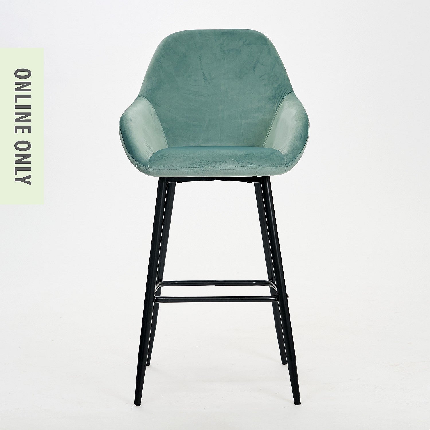 Design Republique Clara Velvet Bar Stool