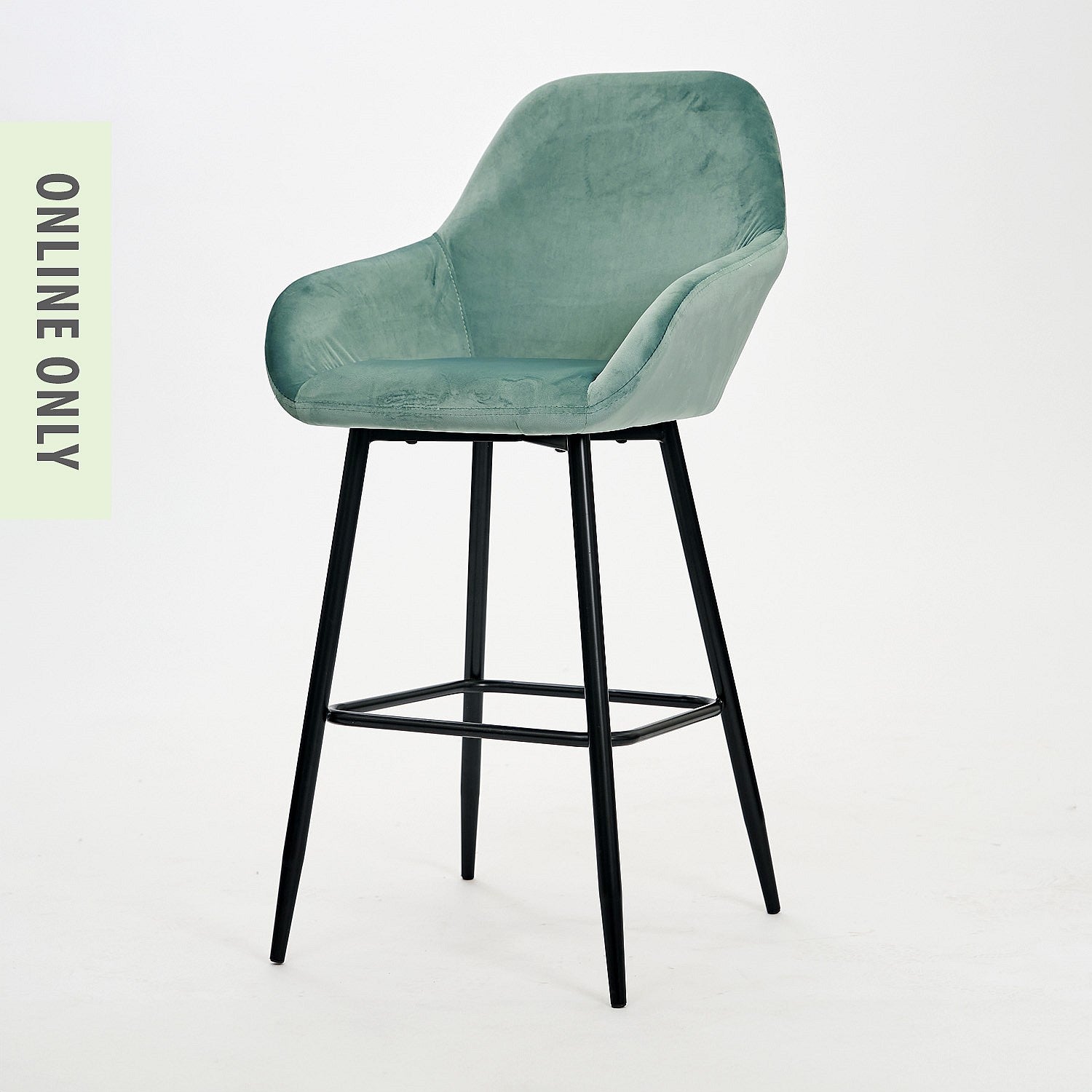Design Republique Clara Velvet Bar Stool