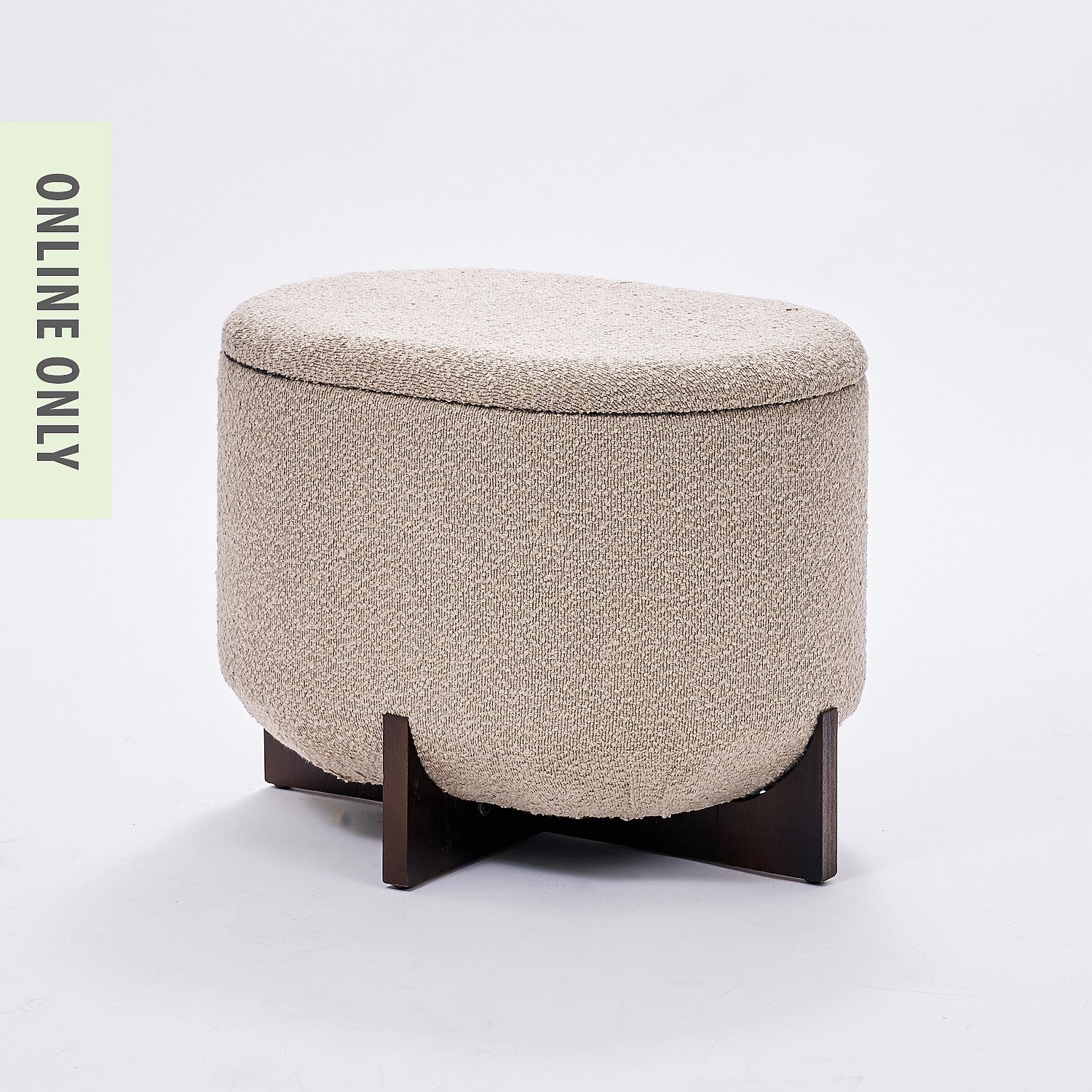 Design Republique Ayla Boucle Storage Ottoman