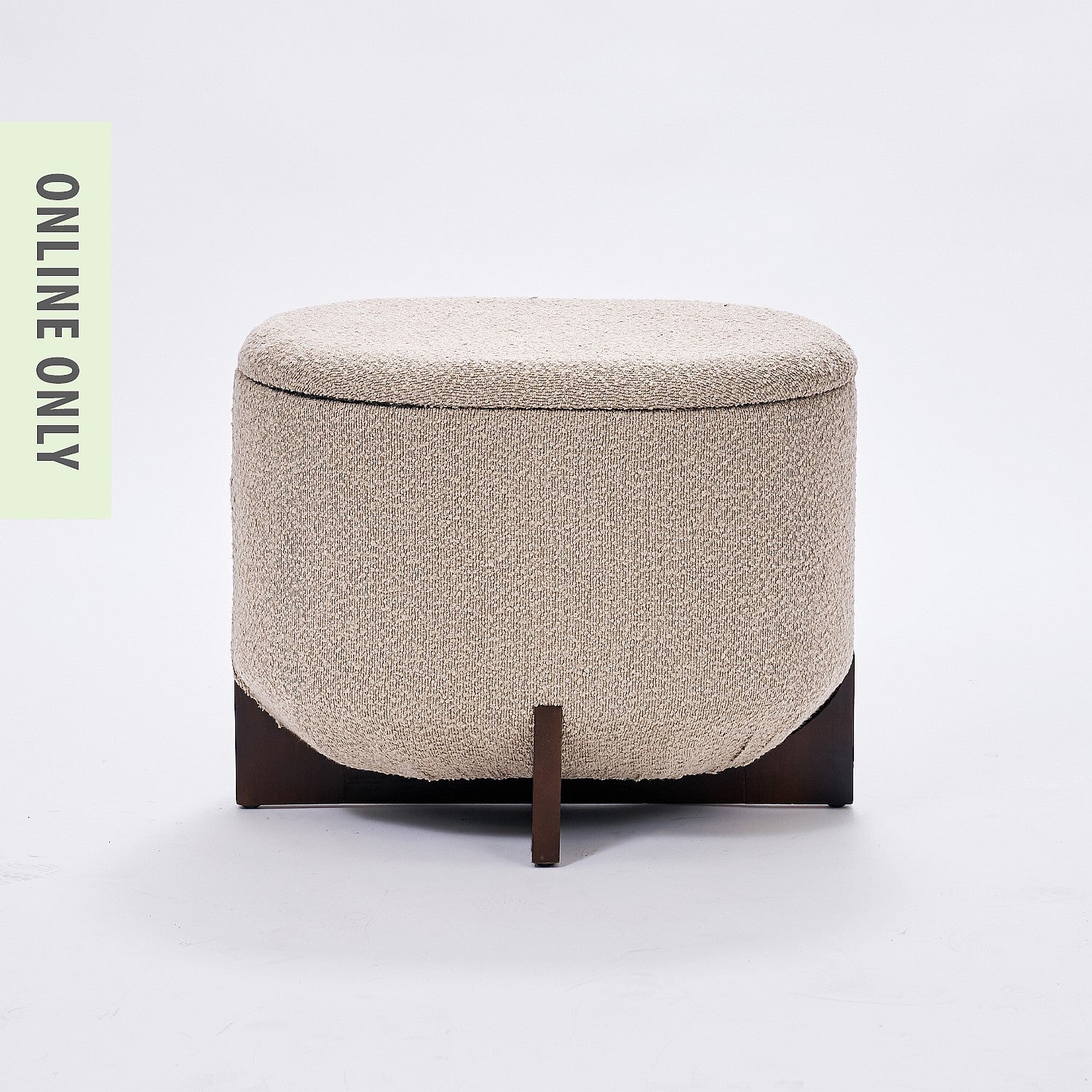 Design Republique Ayla Boucle Storage Ottoman