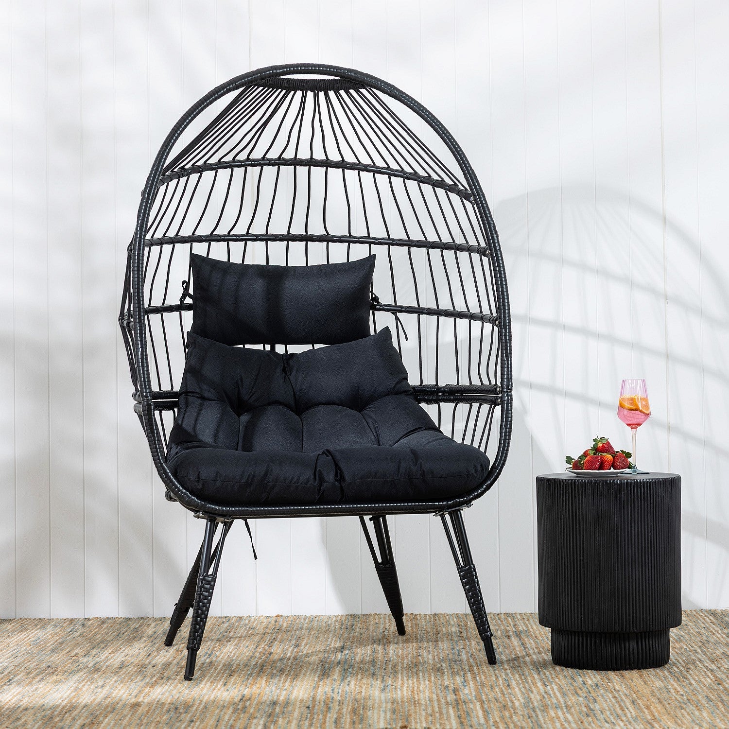 Outsidings Seated Egg Chair Black