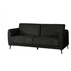 Dark gray sofa on a white background