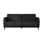 Dark gray sofa on a white background