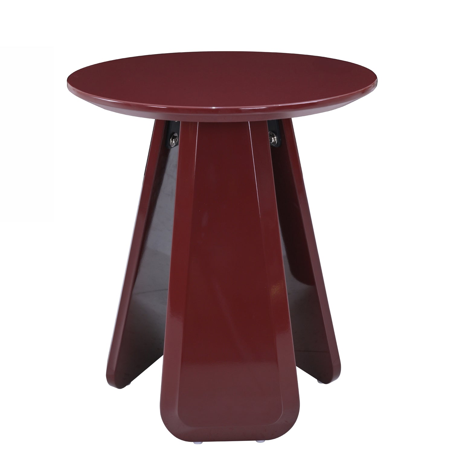 Design Republique Lacquer Side Table Burgundy