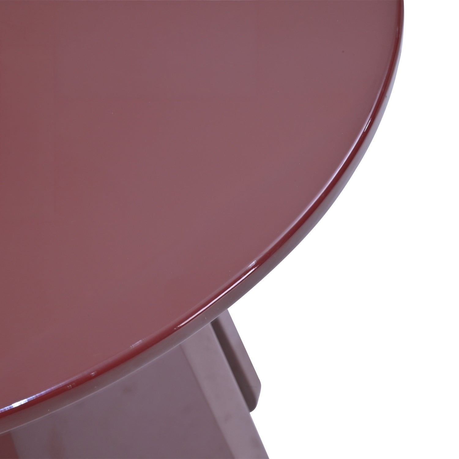 Design Republique Lacquer Side Table Burgundy