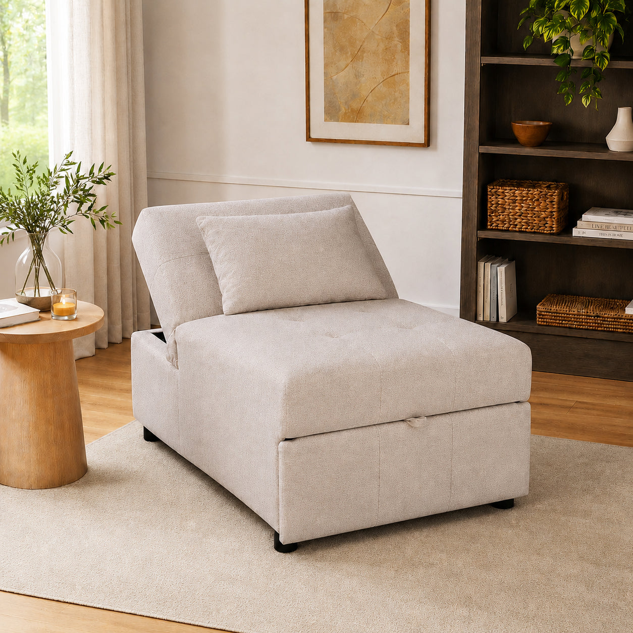 Design Republique Renee 3-in-1 Day Bed Ottoman