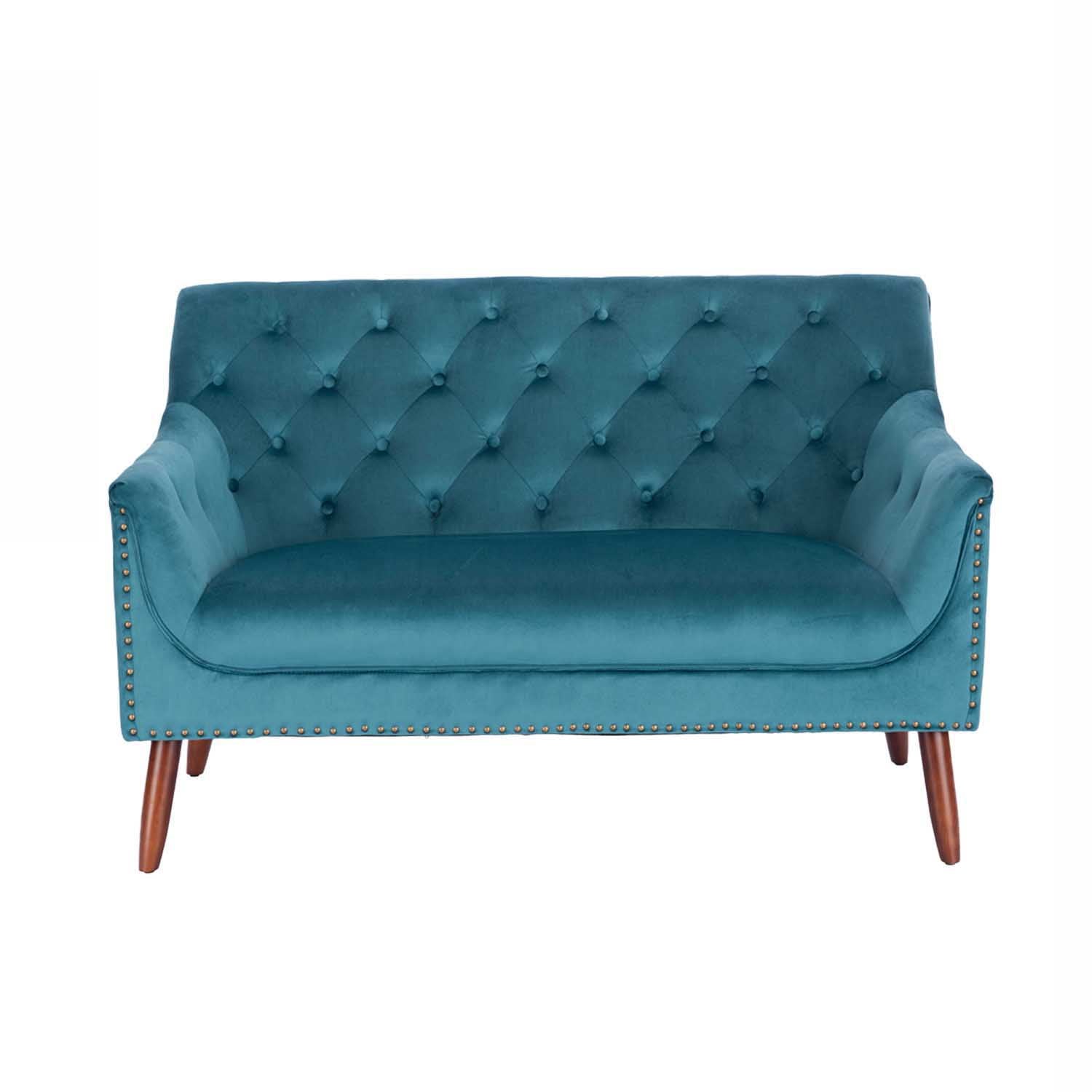 Design Plus Farrah Velvet Loveseat