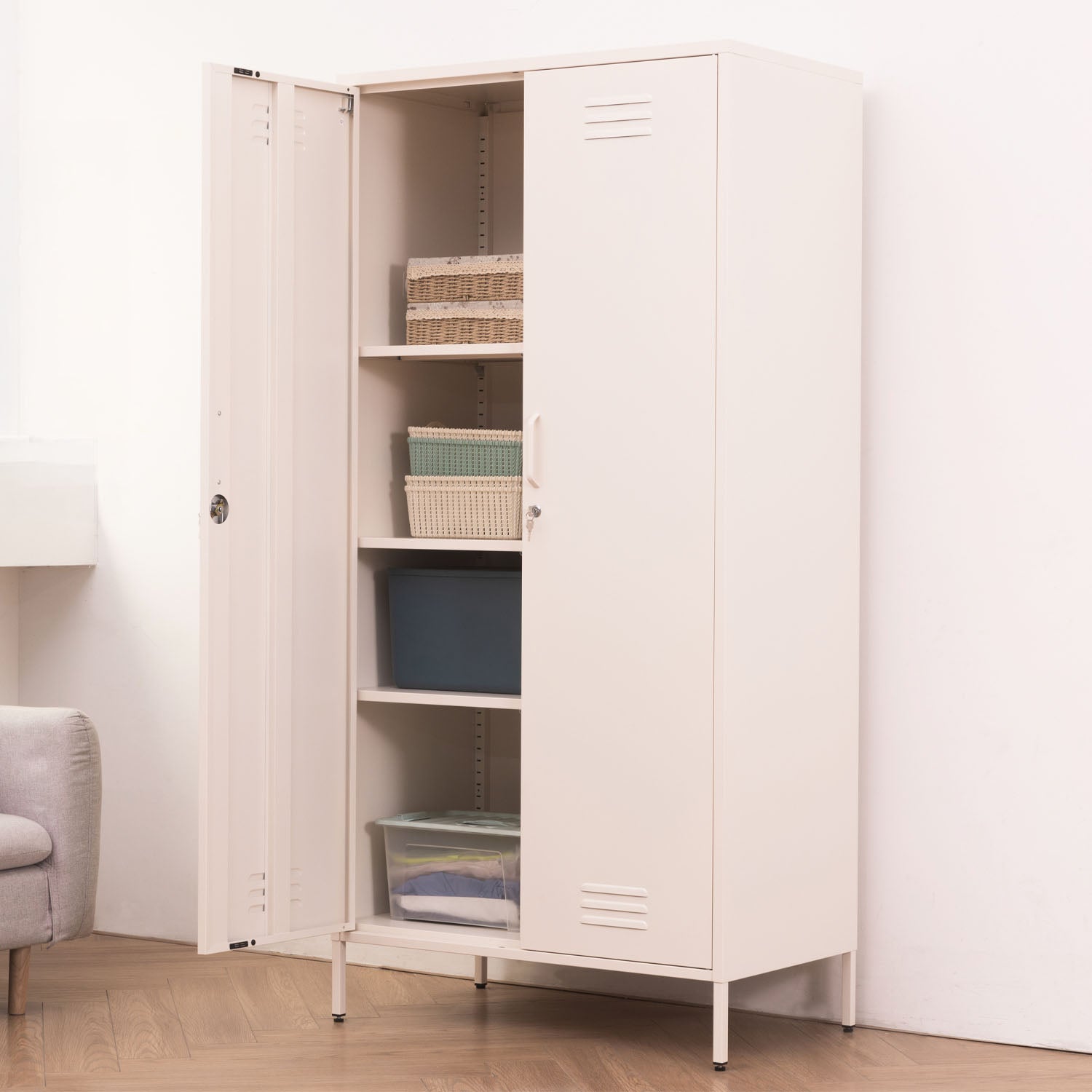 Design Republique Mila Double Locker Ivory
