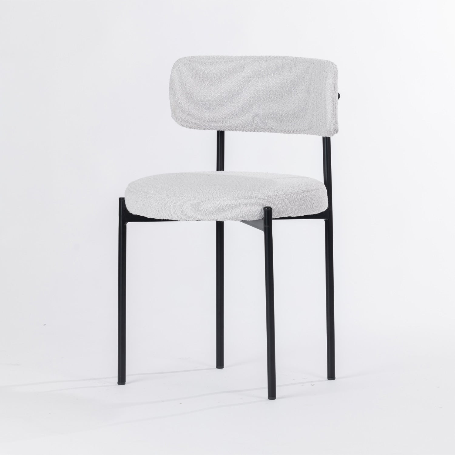 Design Republique Aria Boucle Dining Chair Silver
