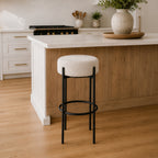 Design Republique Aria Boucle Counter Stool Taupe